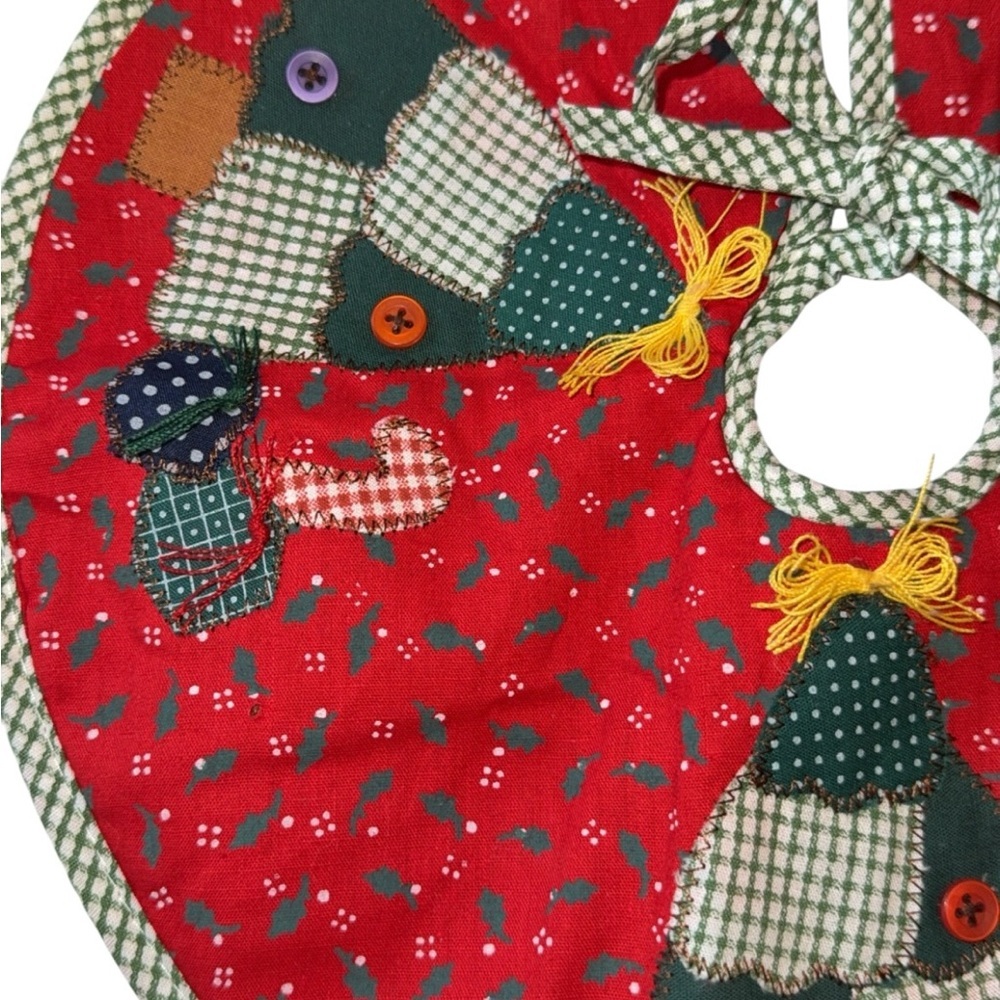 Christmas Quilted Patchwork Mini
Christmas Tree Skirt Handmade Colorful - Picture 2 of 5